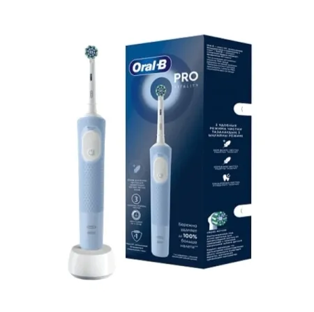 Электрическая зубная щетка Oral-B Vitality Pro Голубая 3190₽