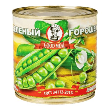 Горошек Good Meal зеленый гост евробанка 400 г