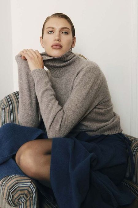 Кашемировый свитер с воротом Dasha Phi