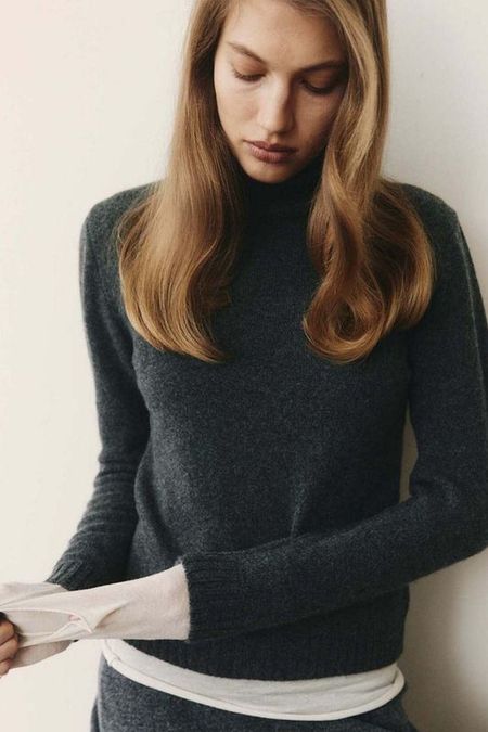 Кашемировый свитер с воротом Dasha Phi