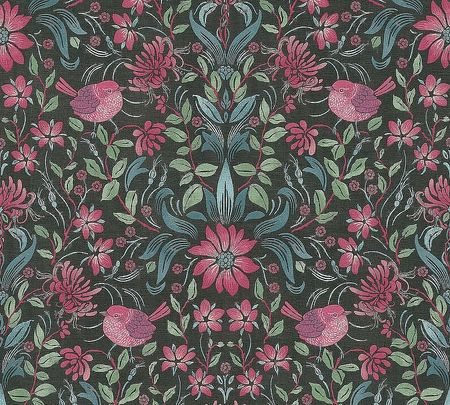 Обои AS Creation Maison Charme 39075-1 Винил на флизелине 0531005 ЧерныйРазноцветный ПтицыЦветы 2169₽