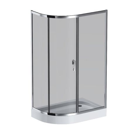 Душевой уголок AMPM Like Solo Slide 120x80 W83UG-302U120CG профиль Хром глянцевый стекло тонированное 65890₽