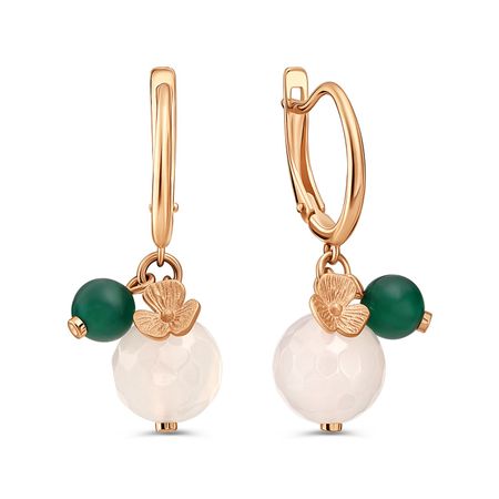 Серебряные серьги с агатами 3990₽
