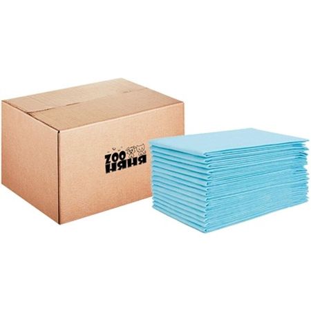 ЗооНяня Вет Эконом пеленки впитывающие, гелевые, одноразовые, супертонкие с абсорбентом для домашних животных, размер 60х60, 240 шт
