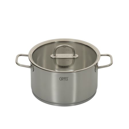 Кастрюля из нержавеющей стали Gipfel Capella 2699 24 см56 л 7992₽