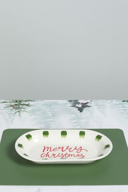 Блюдо фарфоровое с принтом в ассортименте COINCASA 2990₽