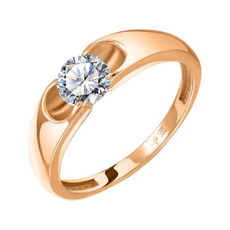 Золотое кольцо с бриллиантом 329990₽
