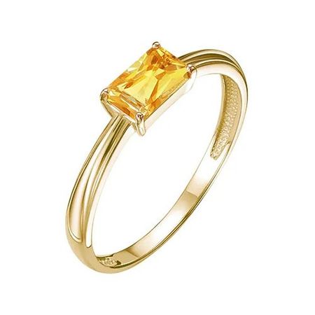 Золотое кольцо с цитрином 23990₽