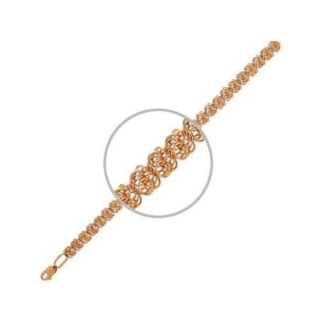Золотой браслет ручного плетения Розочка 62270₽