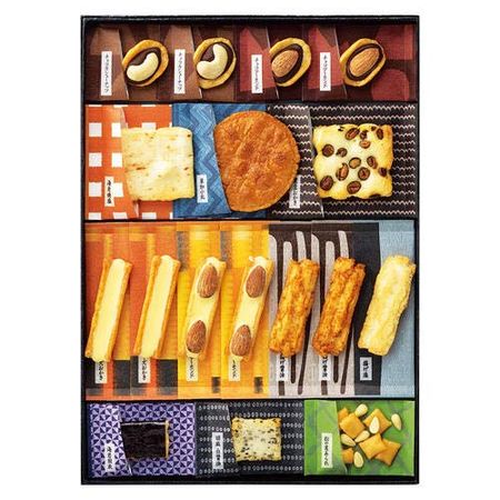 58 пакетиков 12 видов рисовых крекеров со вкусом народных промыслов [Ginza Akebono]