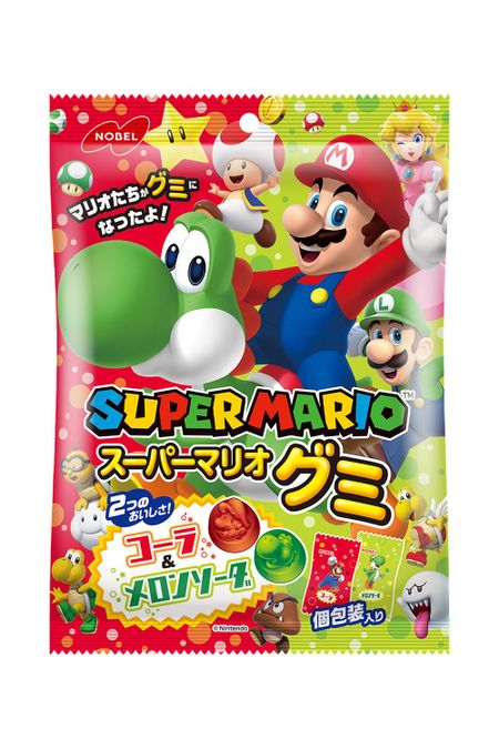 Nobel Seika Super Mario Gummy Cola Melon Soda 85 г x 6 пакетиков &