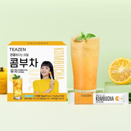 [Teazen] Teazen Комбуча со вкусом цитрона 50g (5g x 10pcs)