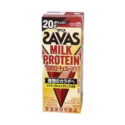 Meiji SAVAS MILK PROTEIN Fat 0 со вкусом шоколада 200 мл x 24 бутылки [Распродажа в коробках]
