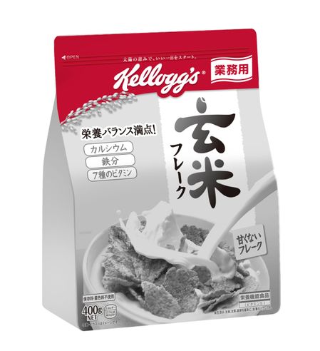 Хлопья из коричневого риса Kellogg в коммерческих пакетах 400 г x 8 пакетов