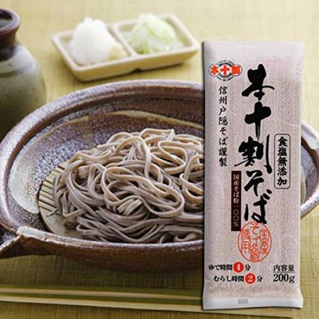 Сушеная лапша Honjuwari Soba отечественного производства 200 г x 10 пакетов Номер [Продукт KJS-10]