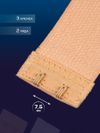Застежка-удлинитель для бюстгальтера teira, 3 ряда 2 крючка, с резинкой, 10.5×3.2 см, набор 3 шт.