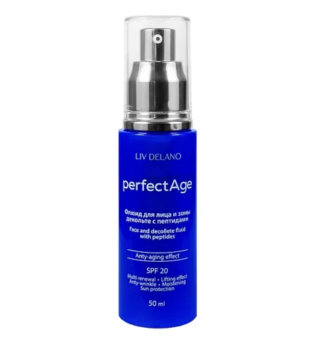PERFECT AGE Флюид для лица и зоны декольте с пептидами, 50 мл