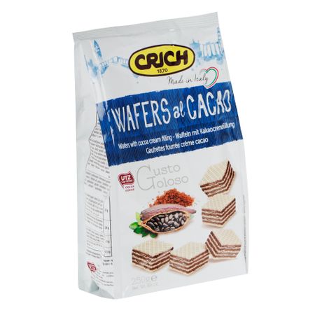Вафли Crich с какао-кремовой начинкой, 250 г
