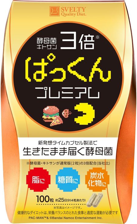 3x Разложившиеся дрожжи премиум-класса 100 зерен [совместная работа с Pac-Man] Pac-kun