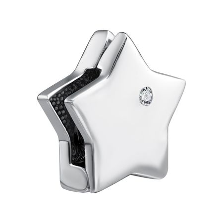 Серебряный шарм с фианитом 1130₽