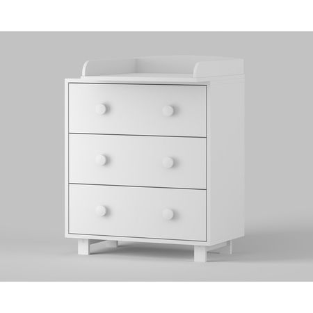 Комод пеленальный детский ИНКАНТО PAPI Lux 800/3, 81×45×90 см, 3 ящика, белый купить недорого