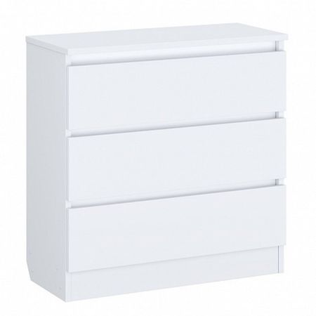 Комод детский Polini kids, 80×35×80 см, 3 ящика, белый купить недорого