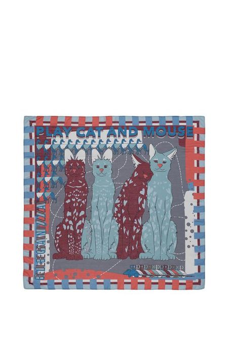 Платок с добавлением шелка с принтом ELEGANZZA 2775₽