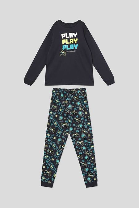 Пижама хлопковая с принтом OVS 1867₽