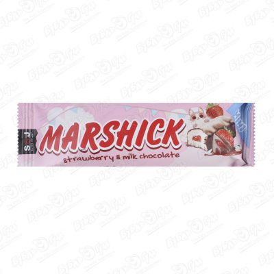 Батончик SOJ с маршмеллоу и клубничной начинкой 25г