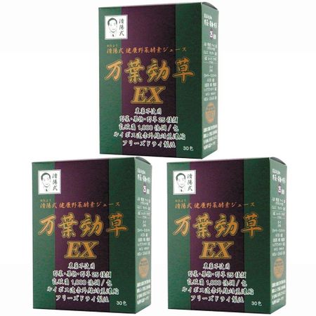 Jiyo Style Здоровый овощной ферментированный сок Manyo Herbs EX 90 г x 30 набор из 3 коробок (3g пакеты)