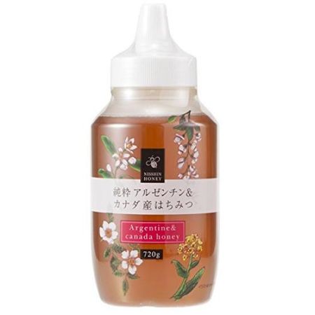 Nissin Honey Pure Аргентинский канадский мед 720 x 6 бутылок &