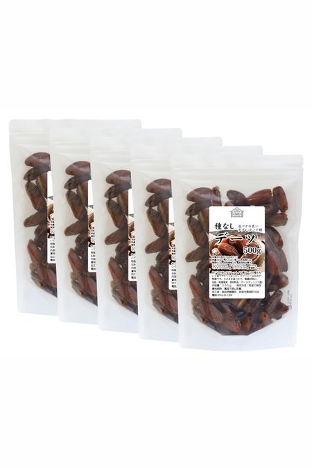 Natural Health Company Финики сушеные без косточек 500 г x 5 без добавок Degrette Noah Seeds