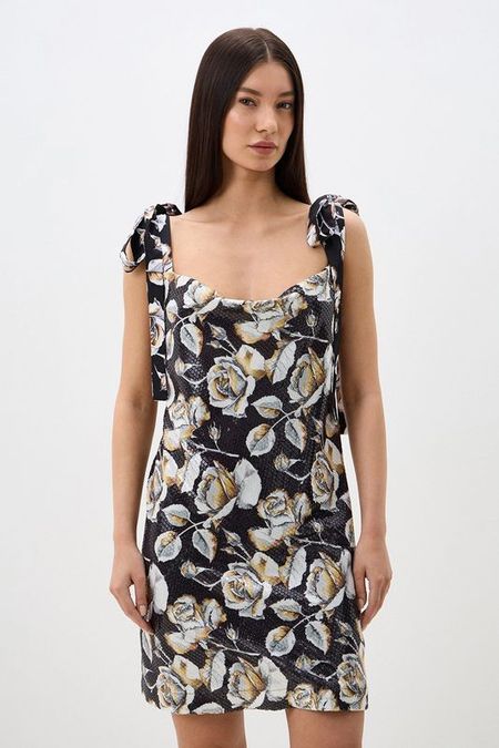 Платье на завязках с принтом BELUCCI 7867₽