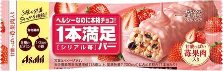 1 бутылка батончика Sativity Bar 1 хлопья клубника Asahi [Набор 9]