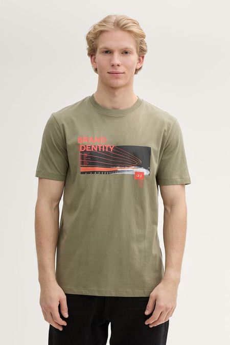 Футболка хлопковая с принтом TOM TAILOR 1124₽