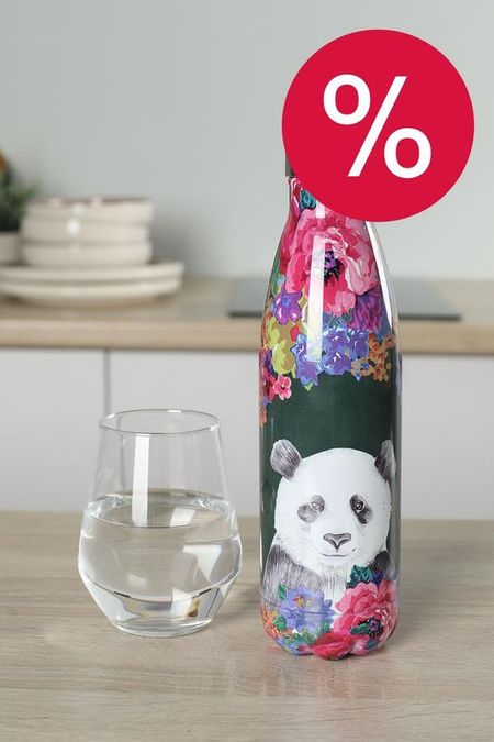 Бутылка для воды с принтом Wild At Heart Panda Kitchen Craft 1810₽