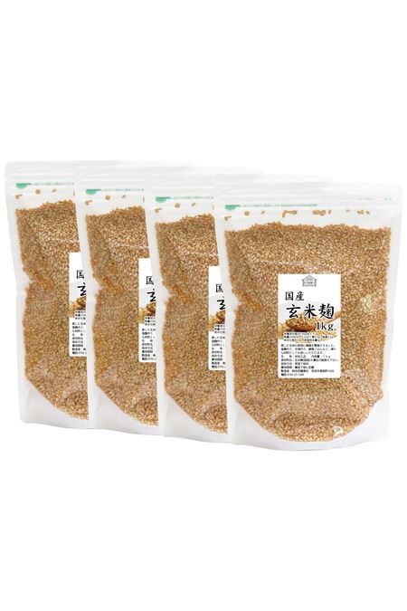 Natural Health Company Коричневый рис Кодзи сушеный 1 кг x 4 шт. Рис Кодзи Рис Кодзи без добавок