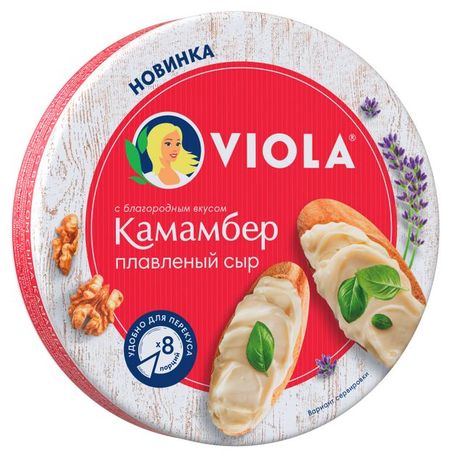 Сыр плавленый Камамбер Viola треугольники 45% БЗМЖ, 130 г