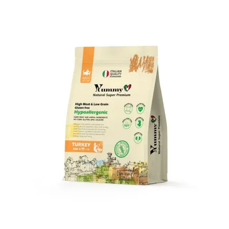Yummy Linea сухой корм для собак мелких и миниатюрных пород, с индейкой - 0,8 кг