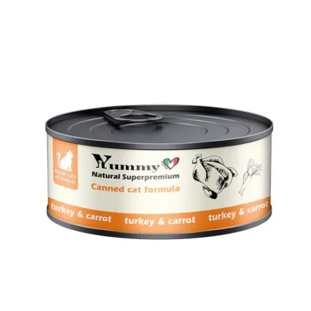 Yummy Linea влажный корм для кошек, с индейкой и овощами, в консервах - 100 г