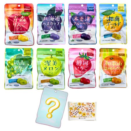 8 видов 1 бонус Kaneka Foods Local Fruit Juice Gummy Labre Центр молочнокислых бактерий в желе Набор из 9 пакетов Himarido Pocket Tissue Set [Всего + пакет]