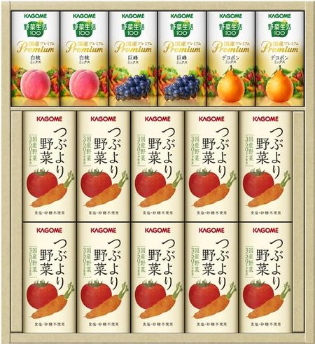 Health Direct Delivery Kagome Domestic Premium Set A x 10 штук измельченных 6 бутылок Yasai Seikatsu 100 Domestic Premium Gift (195 г овощей,