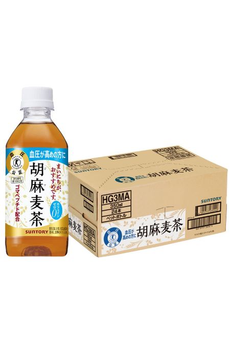 [TOKUHO] Чай Suntory Sesame Barley Tea 350 мл x 24 бутылки