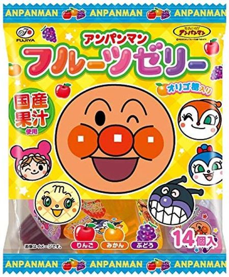 Фруктовое желе Fujiya Anpanman 14 шт. x 18 пакетиков