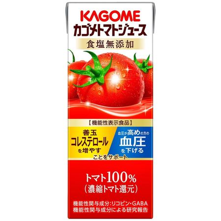 Томатный сок Kagome без добавления соли 200 мл x 24 бутылки Бумажная упаковка x 96 (Бутылки 200 мл)