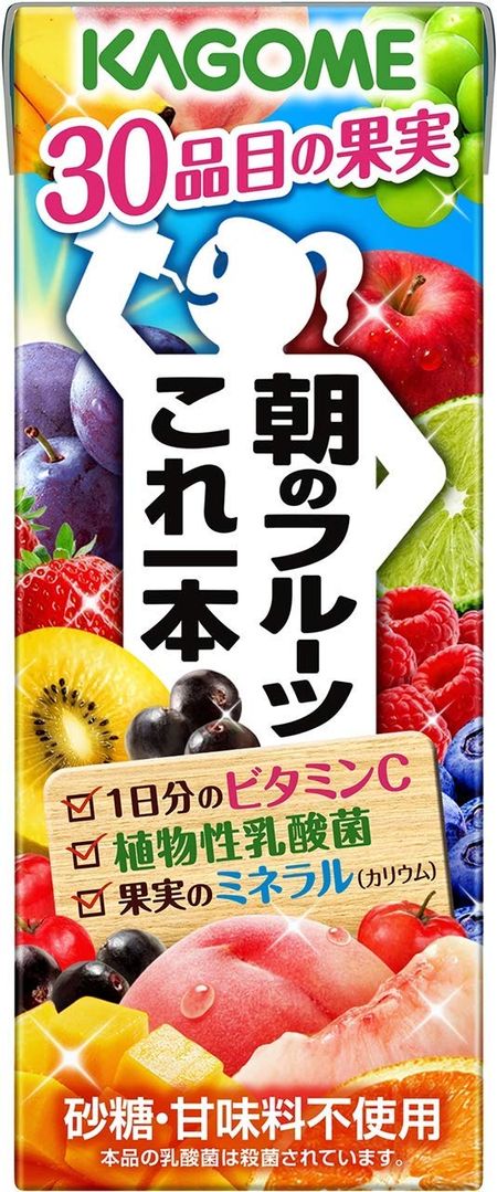 Kagome Morning Fruit Одна бутылка x 24 x 2 коробки Всего 48 бутылок [2CS] (Бутылки 200 мл)
