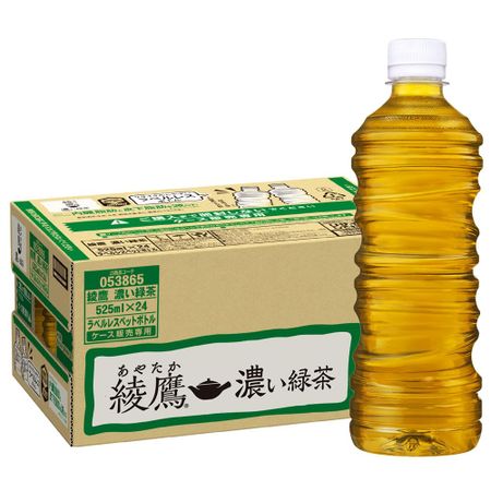 [Продукты питания с функциональными свойствами] Coca-Cola Ayataka Dark Green Tea Без этикетки 525 мл ПЭТ x 24 бутылки