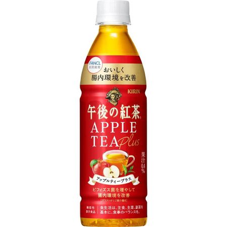 [Продукты питания с функциональными свойствами] Kirin Afternoon Tea Apple Tea Plus 430 мл 24 бутылки ПЭТ-бутылки Кишечная активность Бифидобактерии Молочнокислые бактерии