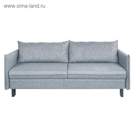 Диван прямой «Матис» с подлокотниками, спальное место 1300×1950 мм, ткань рогожка, цвет denim