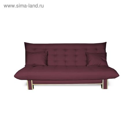 Диван прямой «ПОЛО» Style, спальное место 1200×1850 мм, рогожка, цвет сливовый